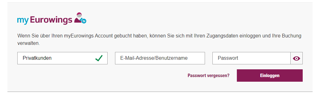 Germanwings Online Check In