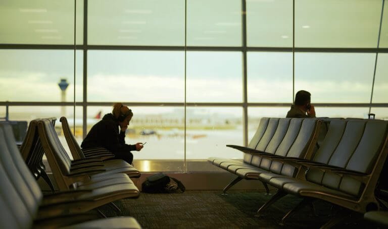 Check In am Flughafen Wien
