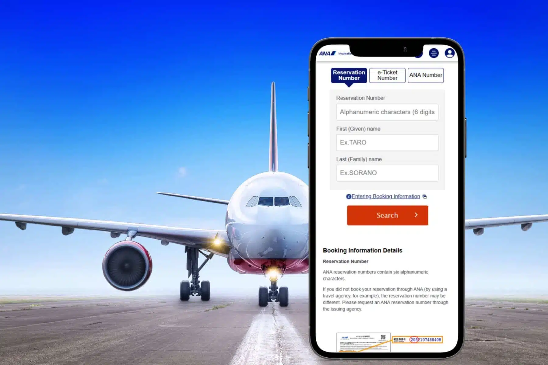 All Nippon Airways - ANA Online Check in