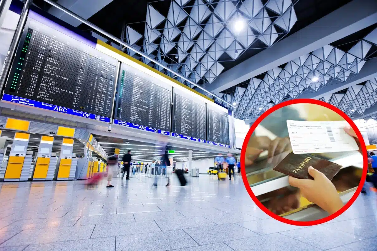 Check in am Flughafen