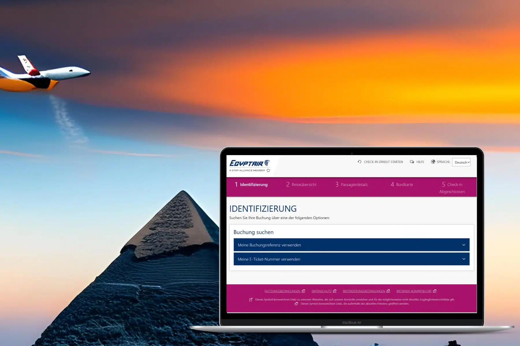 Egypt Air Web Check-in
