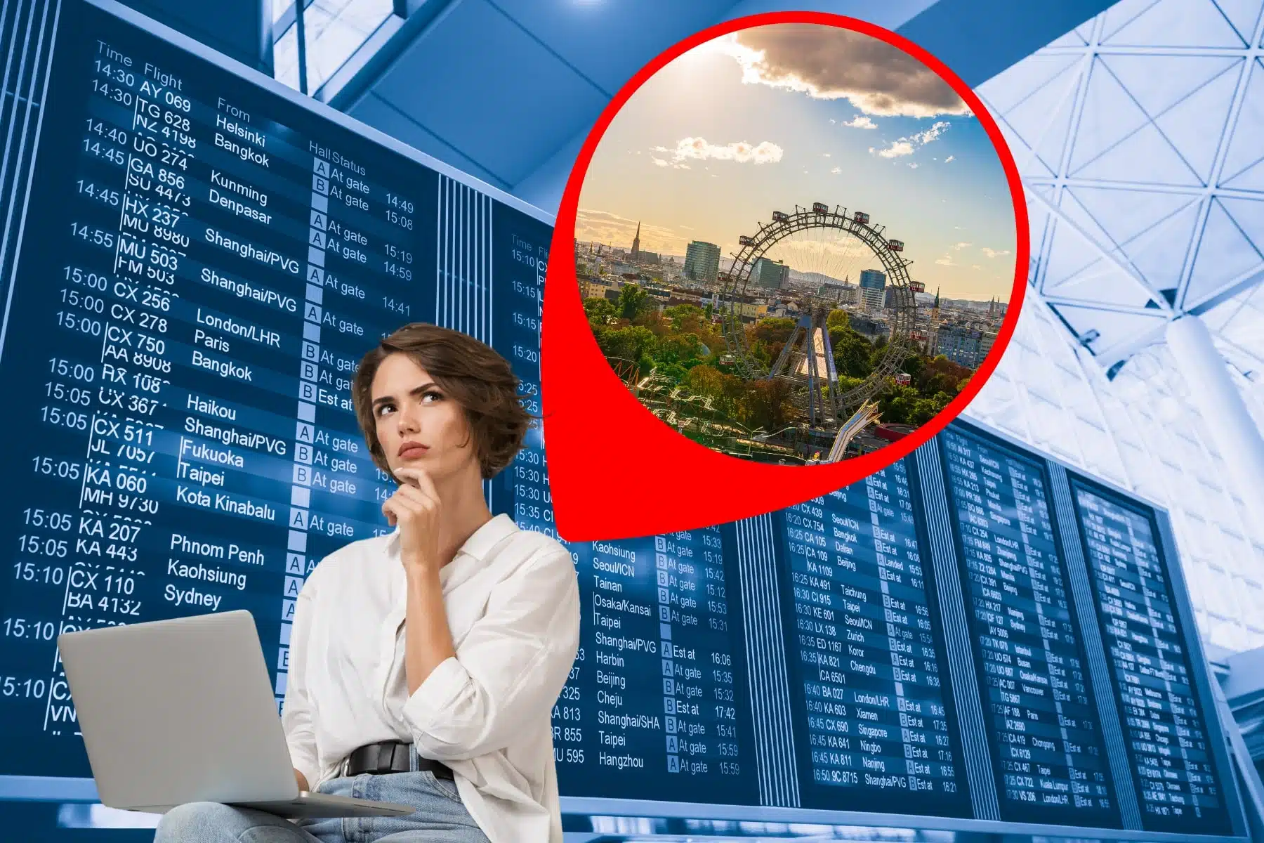 Flugplan Wien