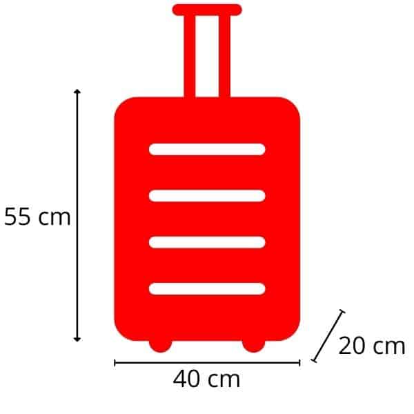 Large carry-on luggage flight