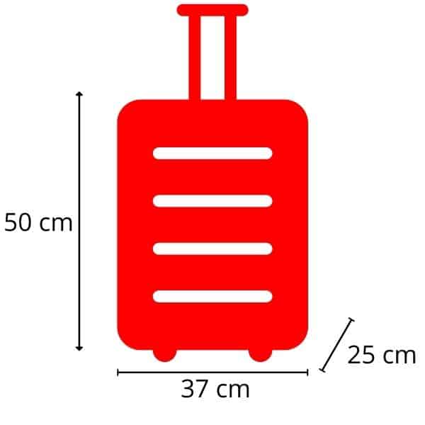 carry-on luggage for luggage compartment size