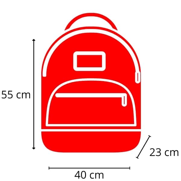 Carry-on luggage size