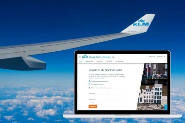 KLM online check in
