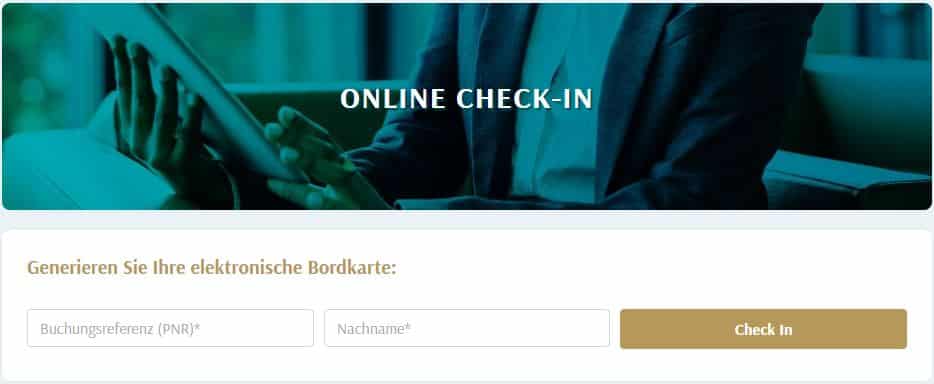 Oman Air online einchecken