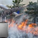 Travel cancellation options in the event of a forest fire