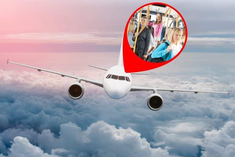 Stehplatz Flugzeug