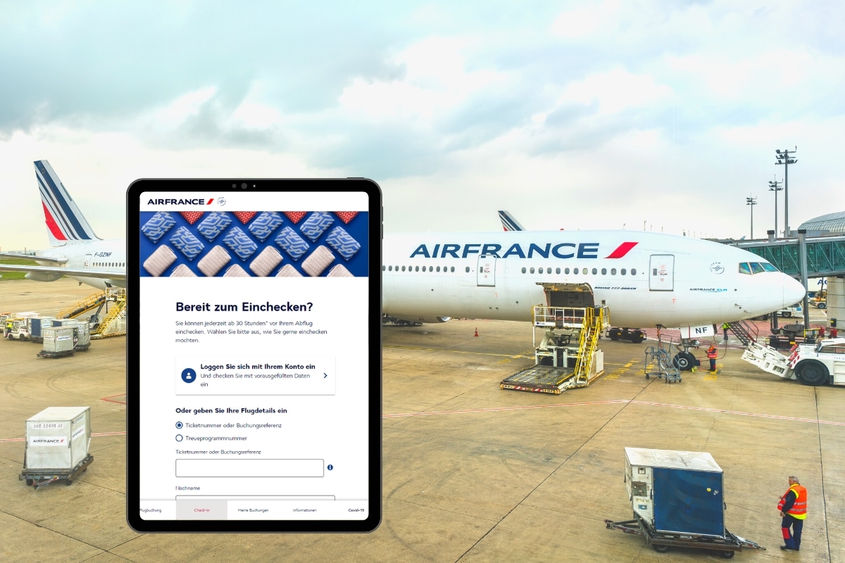 air france online check in