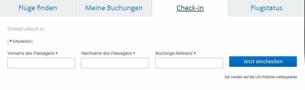 american airline online check in