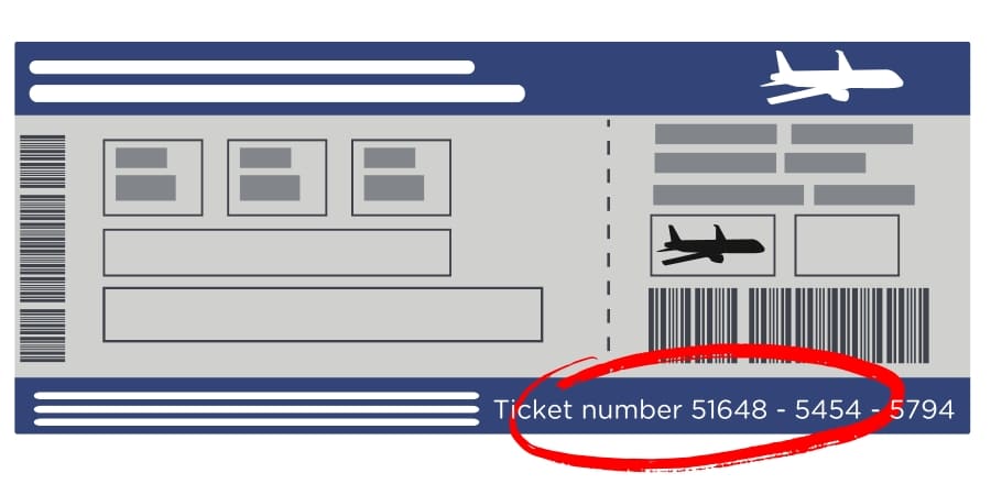 what is booking reference number in flight ticket