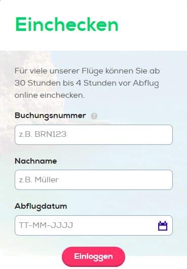 online einchecken transavia